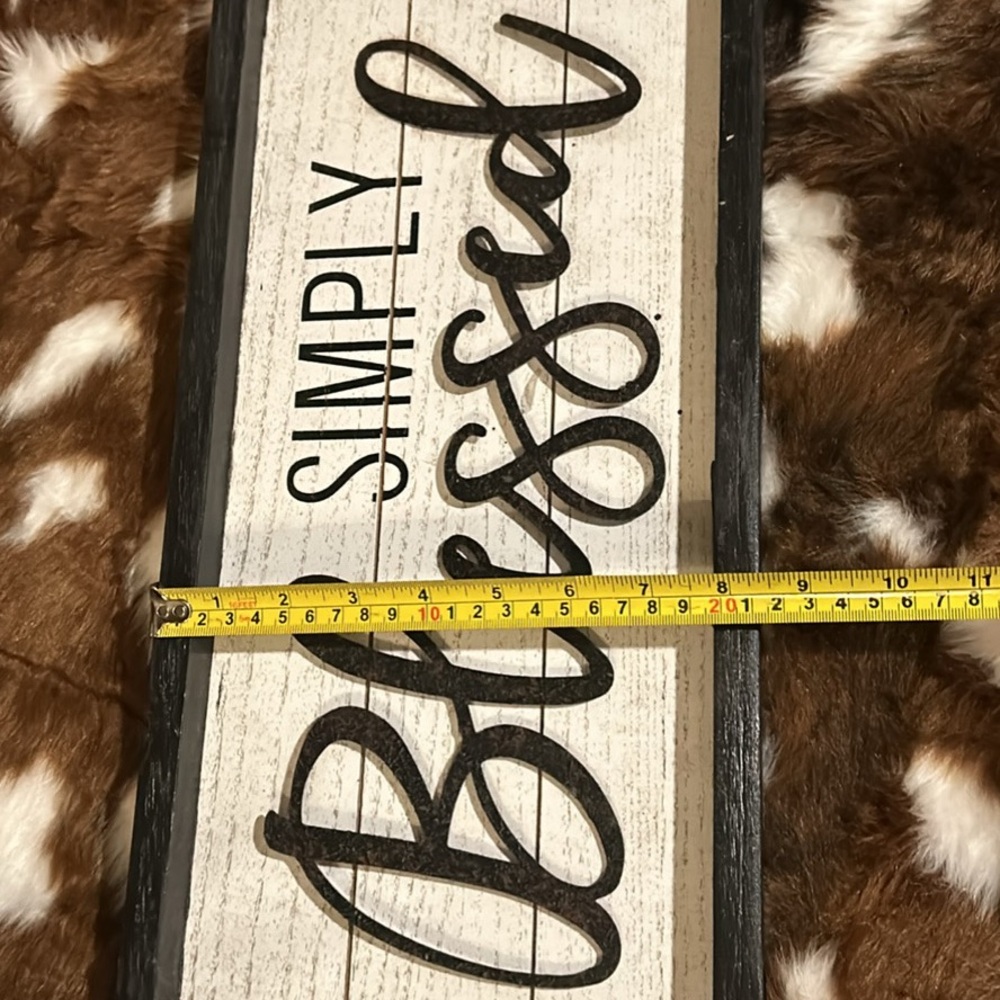 🖤Simply Blessed Wall Sign🖤 - Picture 4 of 6